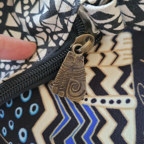Laurel Burch Crossbody Tote with Zipper Top Spotted Cats - Picture 12 of 15